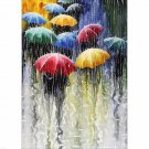 HEAVY RAIN 40*30CM DIY 5D Diamond Painting Crystal Cross Stitch Hand Embroidery Art