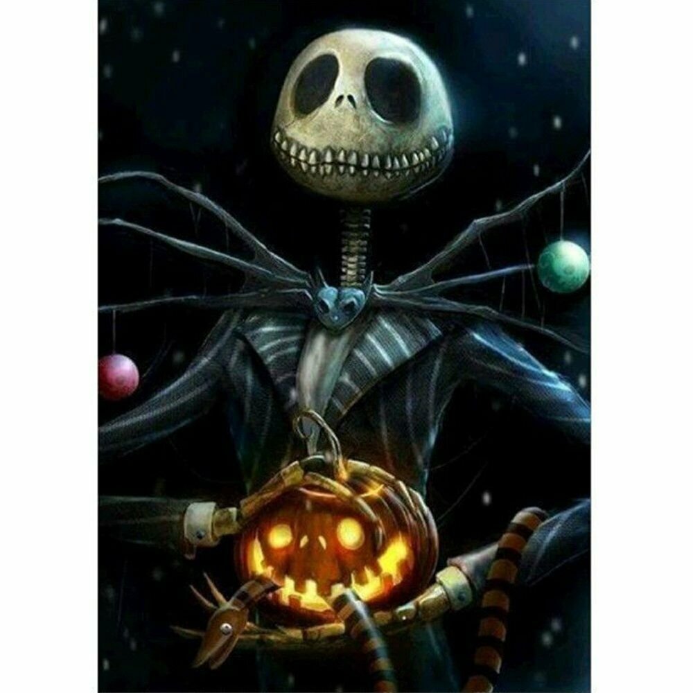 JACK SKELLINGTON 30*40CM DIY 5D Diamond Painting Crystal Cross Stitch Hand Embroidery Art