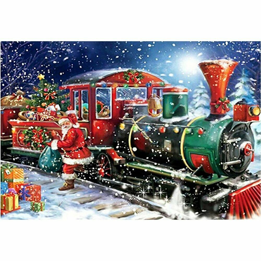 CHRISTMAS 3# 40*30CM DIY 5D Diamond Painting Crystal Cross Stitch Hand Embroidery Art