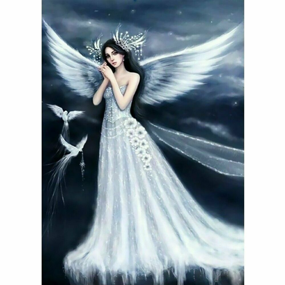 ANGEL GIRL 30*40CM DIY 5D Diamond Painting Crystal Cross Stitch Hand Embroidery Art