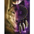 WOLF WIND CHIME 30*40CM DIY 5D Diamond Painting Crystal Cross Stitch Hand Embroidery Art
