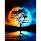 SUNSET TREE 2# 30*40CM DIY 5D Diamond Painting Crystal Cross Stitch Hand Embroidery Art