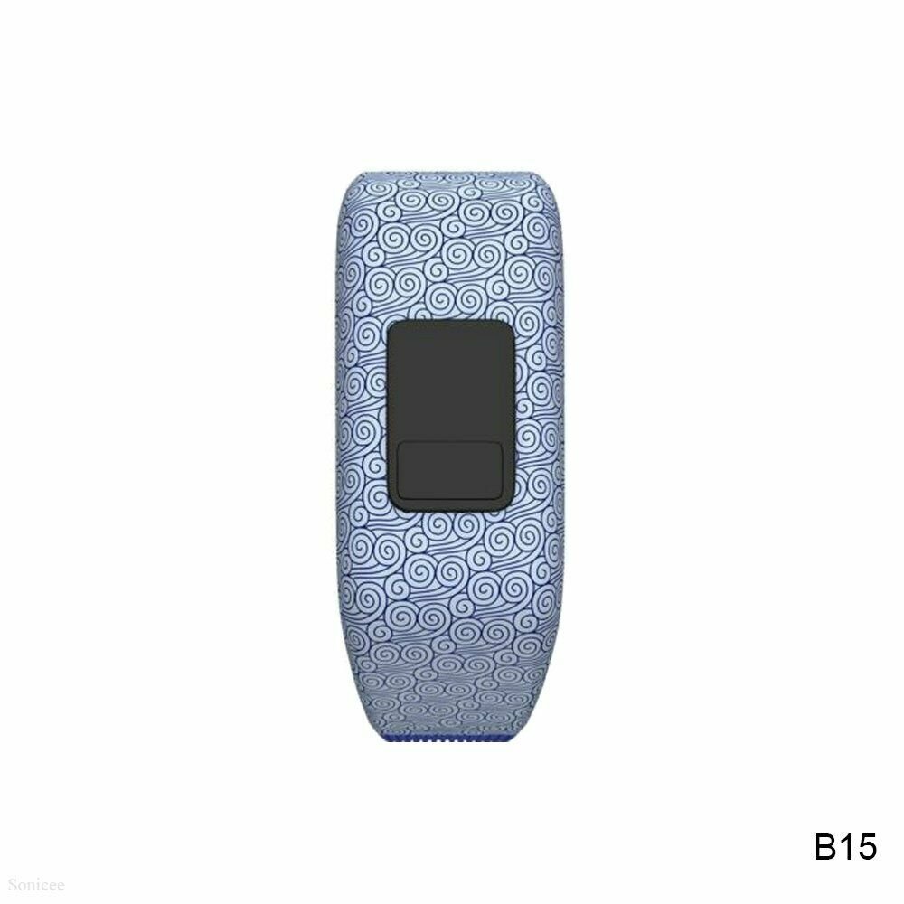 BLUE SWIRLS (STRETCH STYLE SMALL) Replacement Band for GARMIN VIVOFIT Fitness Wristband Tracker
