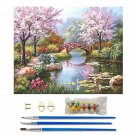 JIANNAN SPRING 40*50 DIY Oil Acrylic Painting Kit Paint By Numbers Adult Children Beginners