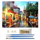 EUROPEAN TOWN 40*50 DIY Oil Acrylic Painting Kit Paint By Numbers Adult Children Beginners