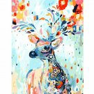 COLORFULL DEER 40*50 DIY Oil Acrylic Painting Kit Paint By Numbers Adult Children Beginners