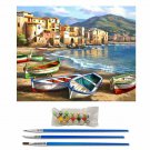 BEACH BOAT 40*50 DIY Oil Acrylic Painting Kit Paint By Numbers Adult Children Beginners