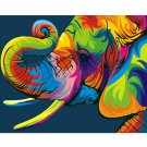 ANIMAL ELEPHANT 40*50 DIY Oil Acrylic Painting Kit Paint By Numbers Adult Children Beginners