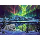 NORTHERN LIGHTS BEAR 40*50 DIY Oil Acrylic Painting Kit Paint By Numbers Adult Children Beginners