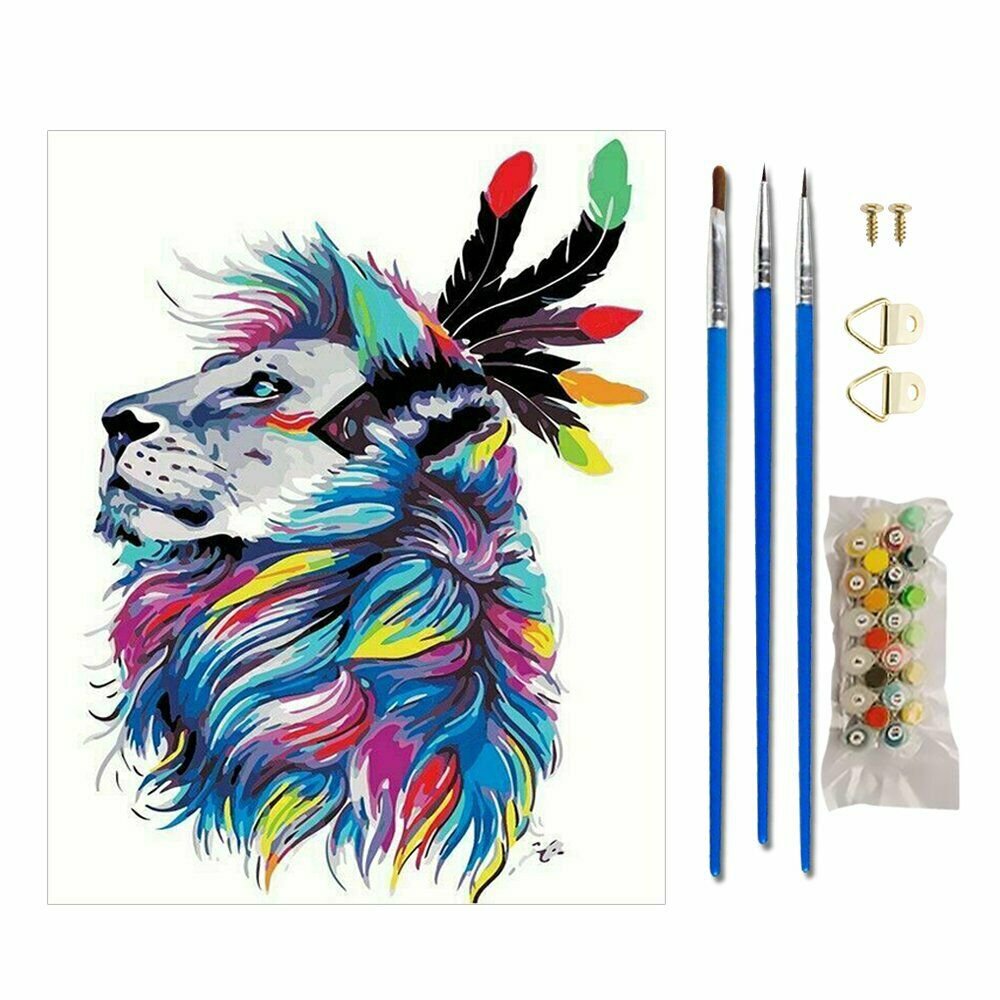 COLOR LION 40*50 DIY Oil Acrylic Painting Kit Paint By Numbers Adult Children Beginners