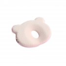 PINK BEAR Baby Infant Newborn Prevent Flat Head Neck Syndrome Support Square Pillow