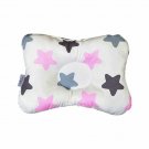 PINK BIG STARS Baby Infant Newborn Prevent Flat Head Neck Syndrome Support Square Pillow