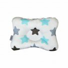 BLUE BIG STARS Baby Infant Newborn Prevent Flat Head Neck Syndrome Support Square Pillow