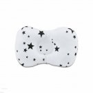 BLACK LITTE STARS Baby Infant Newborn Prevent Flat Head Neck Syndrome Support Square Pillow