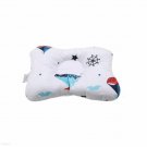NAVY Baby Infant Newborn Prevent Flat Head Neck Syndrome Support Square Pillow