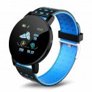 1# BLUE 119Plus Smart Watch IP67 Waterproof Bracelet Heart Rate Monitor Fitness Tracker