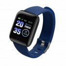 2# BLUE 116Plus Smart Watch IP67 Waterproof Bracelet Heart Rate Monitor Fitness Tracker