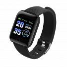 2# BLACK 116Plus Smart Watch IP67 Waterproof Bracelet Heart Rate Monitor Fitness Tracker