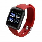 2# RED 116Plus Smart Watch IP67 Waterproof Bracelet Heart Rate Monitor Fitness Tracker