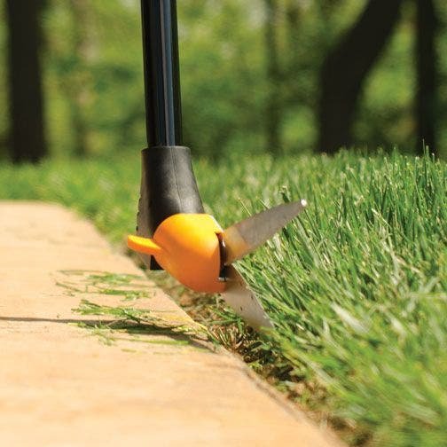 Fiskars LongHandled Grass Shears with Swivel Head