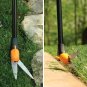 Fiskars Long-Handled Grass Shears with Swivel Head