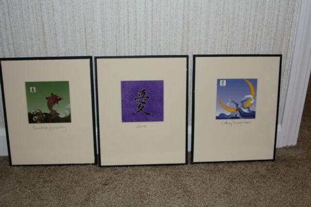 Three Cybil Shane Prints Matted and Framed