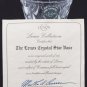 Lenox Fine Crystal Star Design Bud Vase with COA, 4" Tall, Made in Czech Republic EUC