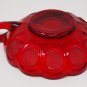 Fostoria Ruby Red Coin Glass Nappy with Handle, Candy or Trinket Dish, Bowl