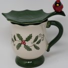 Temp-tations Presentable Ovenware by Tara, CARDINAL & HOLLY LEAVES Coffee Tea Mug, 16 Oz. Temp-tations Presentable Ovenware by Tara, CARDINAL & HOLLY LEAVES Coffee Tea Mug, 16 Oz.