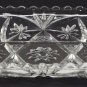 Anchor Hocking Vintage Clear Pressed Glass STAR OF DAVID Oblong Serving Dish or Relish Dish EUC