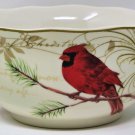 222 Fifth (PTS) HOLIDAY WISHES Fine China Soup/Cereal Bowl, EUC