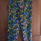 Womens New Liz Claiborne Michaela Blue Pink Yellow Pants 10