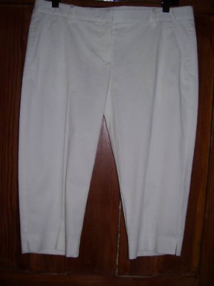 Womens New Theory Honorin Optic White Bermuda Shorts 8 $170