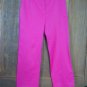 Womens New Finity Studio Monte Carlo Pink Cropped Pants 6 $128
