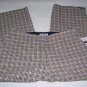 Womens Pants New Duck Head Black White Green Check Capris 10