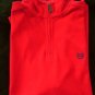 Mens Sweater New Chaps True Apple Red Knit Half Zip Top L