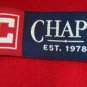 Mens Sweater New Chaps True Apple Red Knit Half Zip Top L