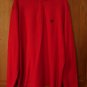 Mens Sweater New Chaps True Apple Red Knit Half Zip Top L