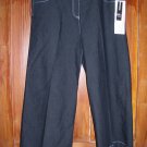 Womens New Directions Black Gaucho Pants 6 NWT
