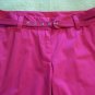Womens New Rafaella Hot Pink Sateen Modern Fit Bermudas 6