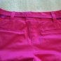 Womens New Rafaella Hot Pink Sateen Modern Fit Bermudas 6