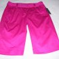 Womens New Rafaella Hot Pink Sateen Modern Fit Bermudas 6
