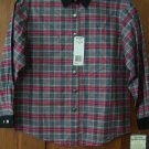 Girls Blouse Wrangler Red Gray Black Plaid Western  Shirt 14