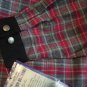 Girls Blouse Wrangler Red Gray Black Plaid Western Shirt 14