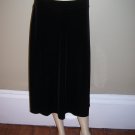 Womens Holiday New Clothing Jaclyn Smith Black Velour Velvet Skirt M NWT