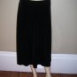 Womens Holiday New Clothing Jaclyn Smith Black Velour Velvet Skirt M NWT