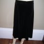 Womens Holiday New Clothing Jaclyn Smith Black Velour Velvet Skirt M NWT