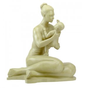 Mother and Child Statue