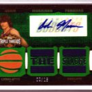 2006 2007 Adam Morrison Triple Threads Auto 8/18 2 Color "The Stach" Patch RARE Rookie RC