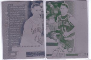 1996 Steve Nash Scoreboard Plates Front and Back - 1/1 - RC Rookie